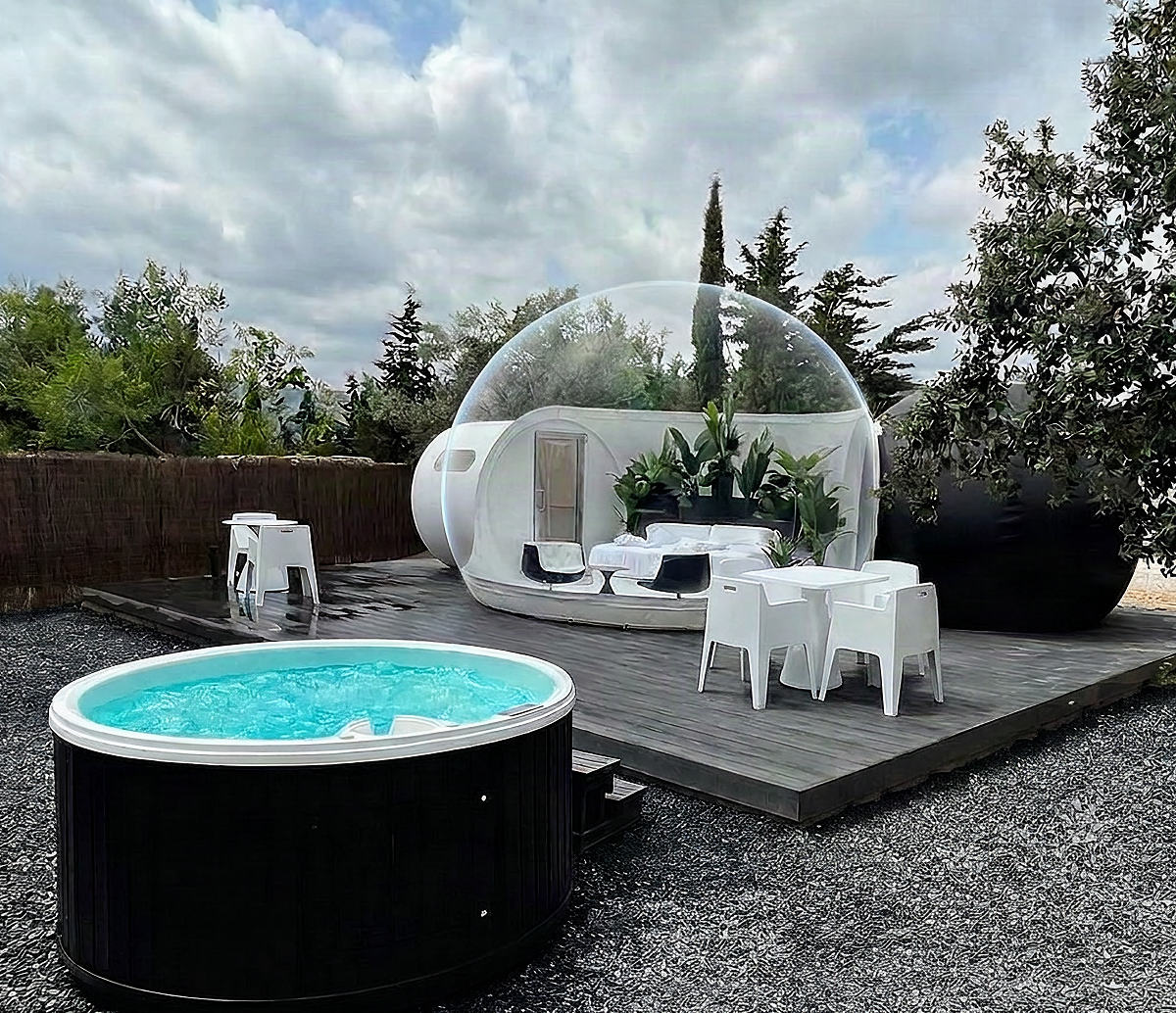 Glamping con Jacuzzi: Presidencial Vulcano