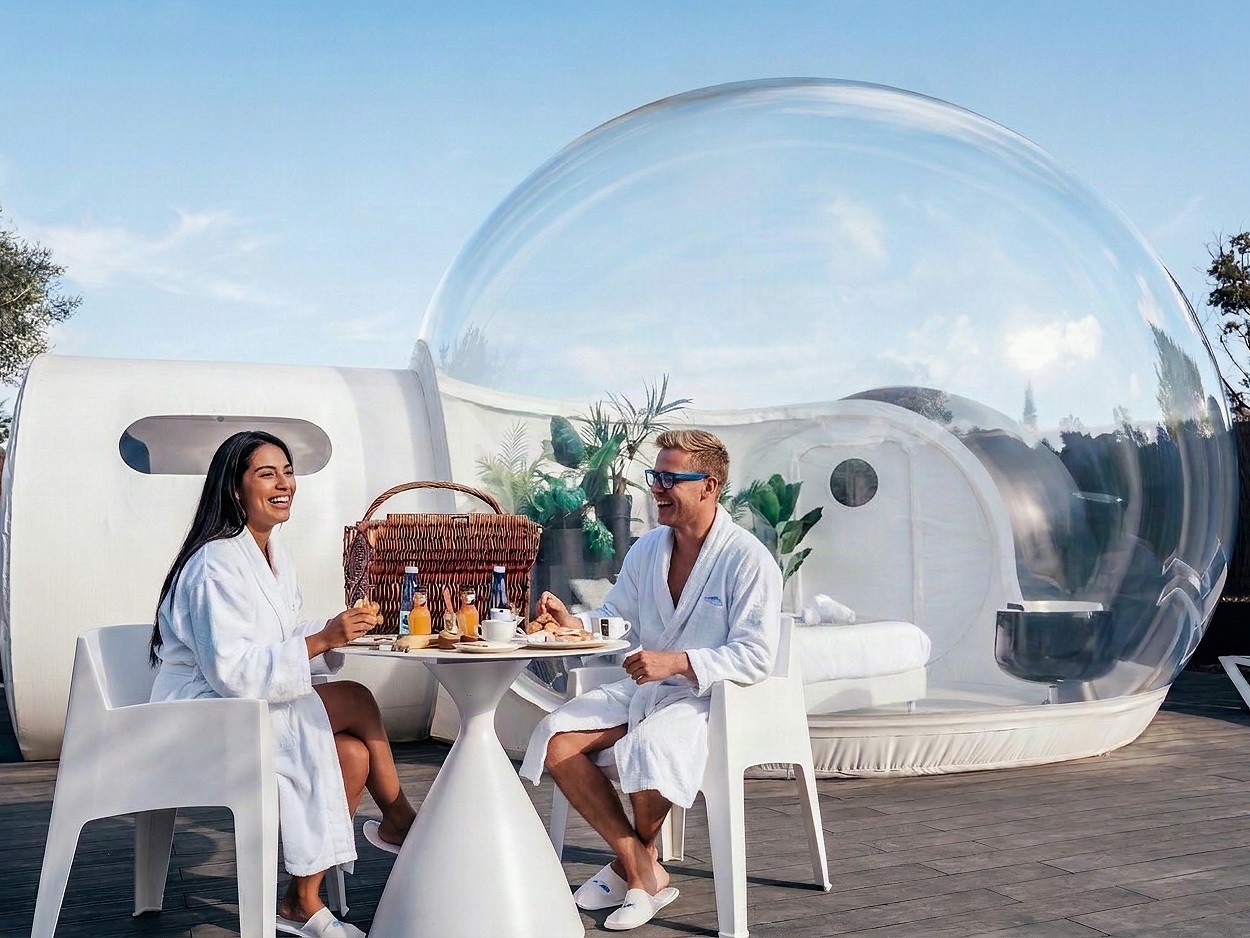 Glamping con jacuzzi Presidencial Vulcano