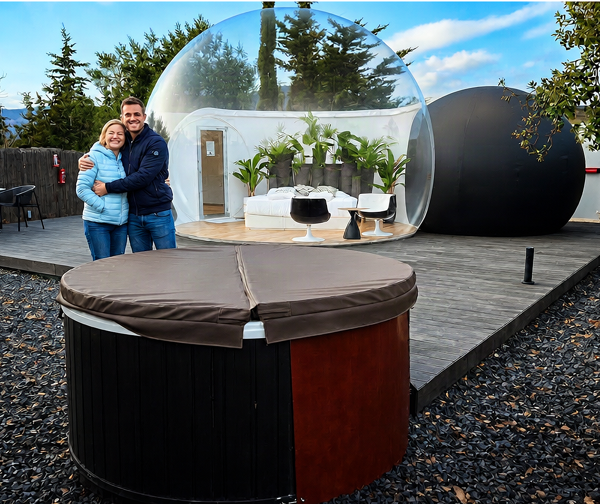 Glamping con Jacuzzi: Presidencial Vulcano